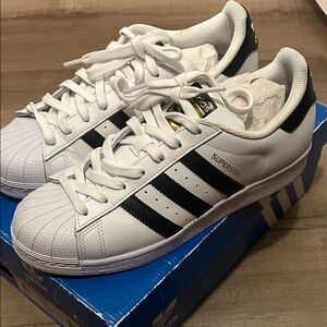 adidas Superstar White Black Sneakers
